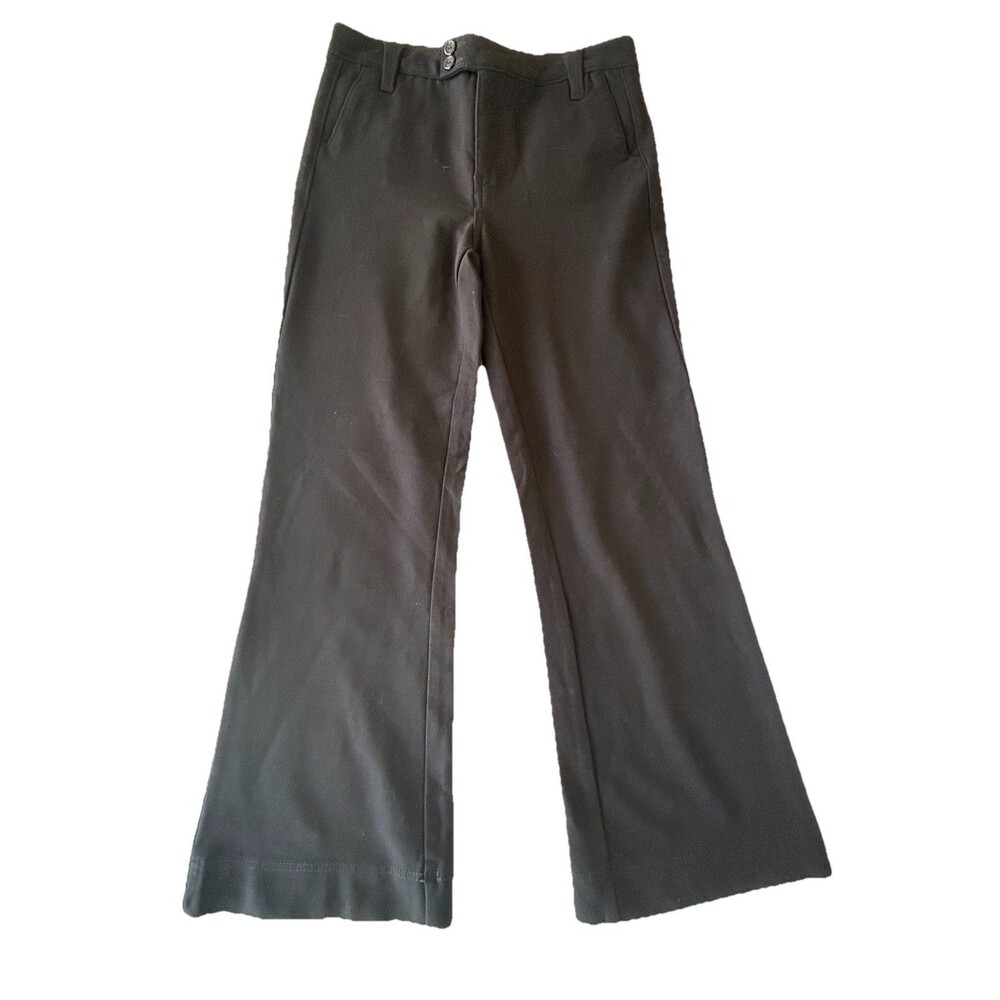 NYDJ Not Your Daughter’s Jeans Pants Womens 4P Black Wide Leg Career Stretch